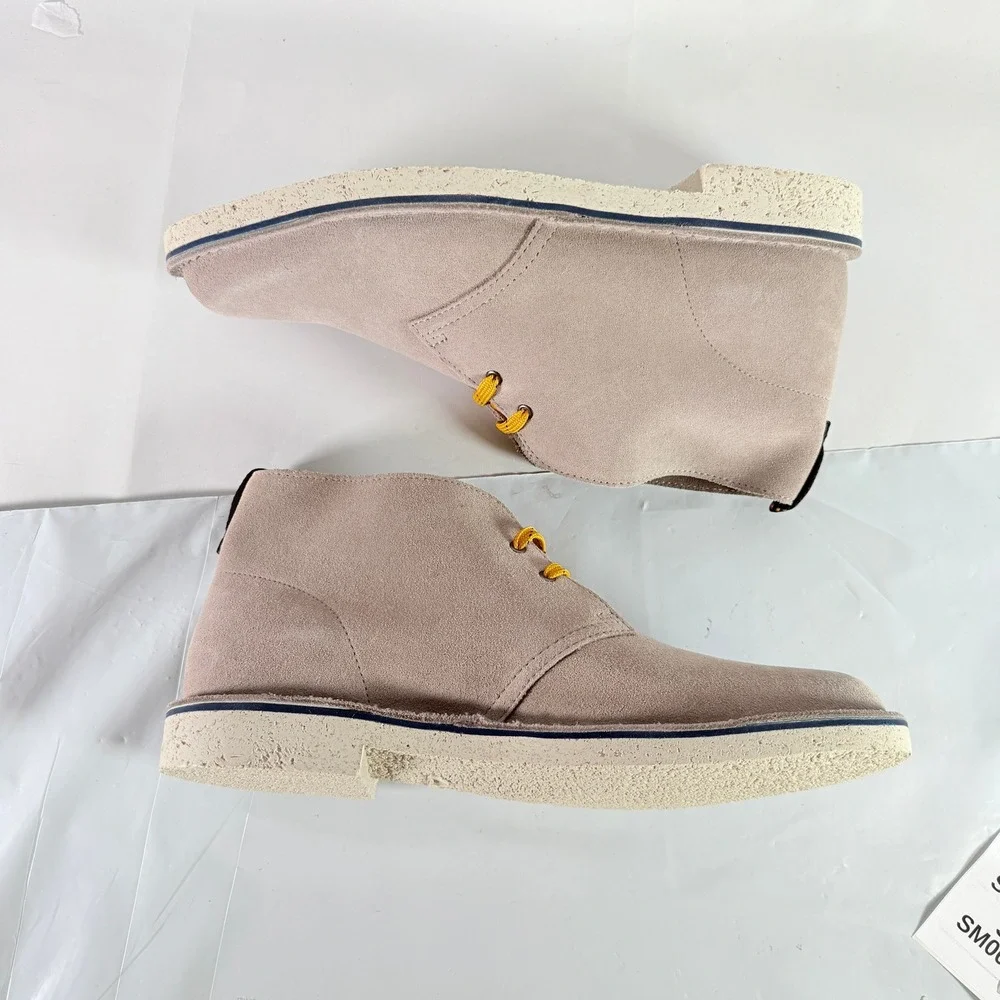 Clarks Bushacre 3 Men's Stone Suede Chukka Desert Boots Size 11 M